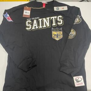 New Orleans Saints Mitchell & Ness Training Camp Long Sleeve T-Shirt